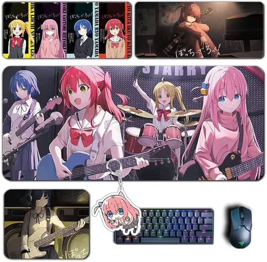 Amazon.co.jp: ぼっちざろっく マウスパッド プレイマット デスク