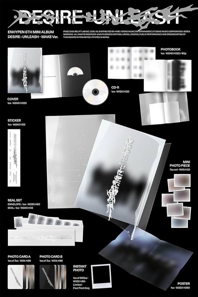 Amazon.co.jp: ENHYPEN - [DESIRE : UNLEASH] 6th mini album 韓国盤