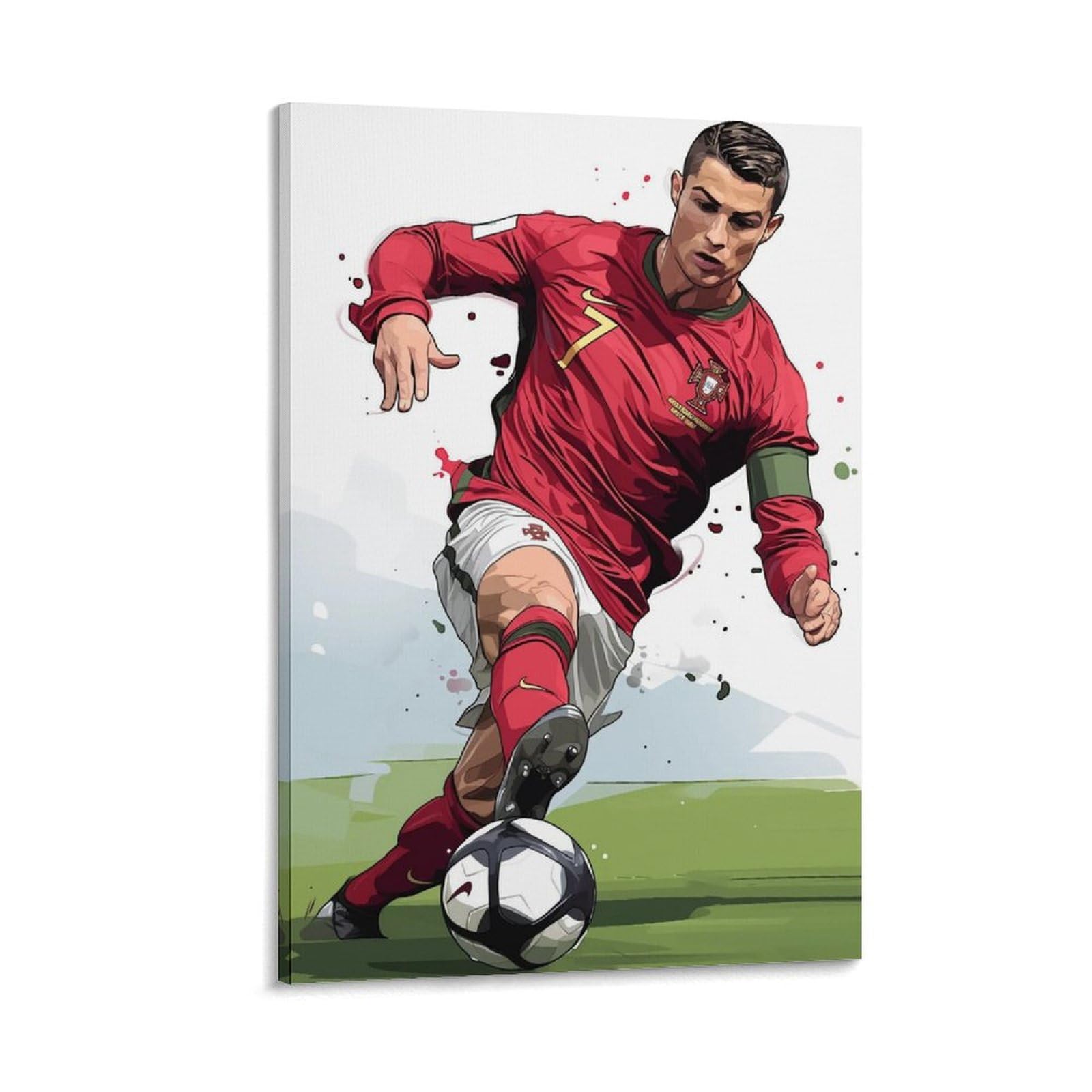 Amazon.co.jp: クリスティアーノ・ロナウド フットボール選手のアート