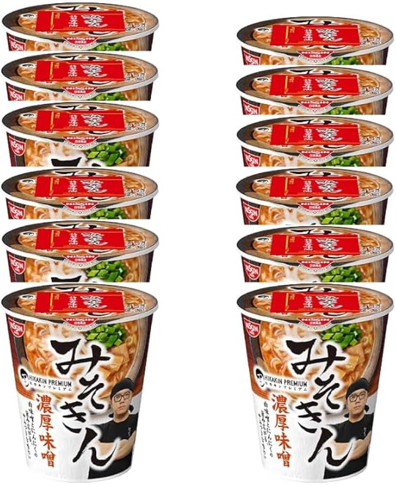 Amazon.co.jp: 【12個セット】新みそきん カップラーメン まとめ買い