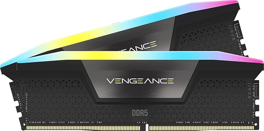 CORSAIR VENGEANCE RGB DDR5 RAM 32GB (2x16GB) 6400MHz CL36-48-48