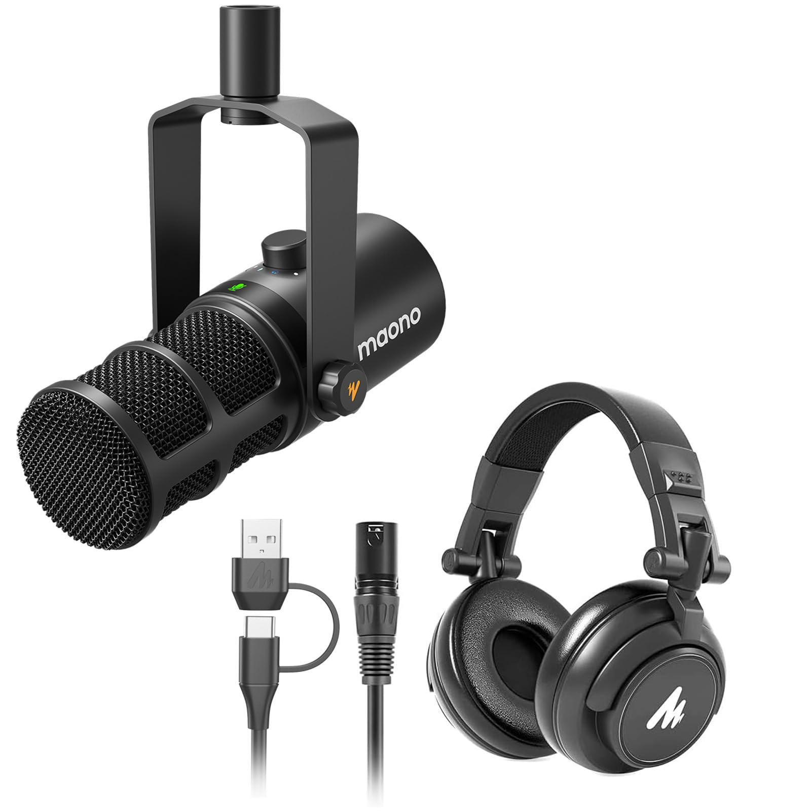 Amazon.com: MAONO PD400X Podcast Dynamic Microphone with AU-MH601