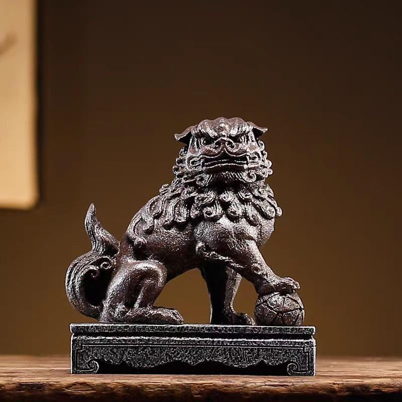 Amazon.co.jp: 狛犬（獅子狛犬）陶器 風水 置物 グッズ アイテム 神具