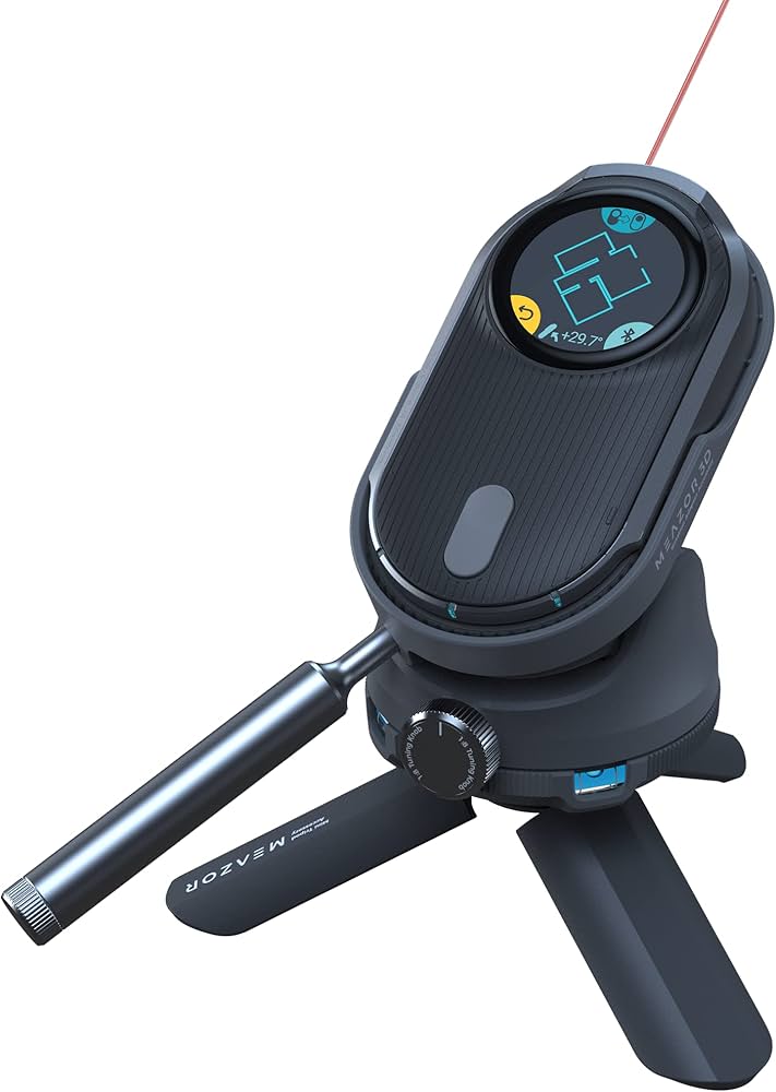 MEAZOR 3D Laser Distance Meter, 2D Floor Plan Scan, Free App