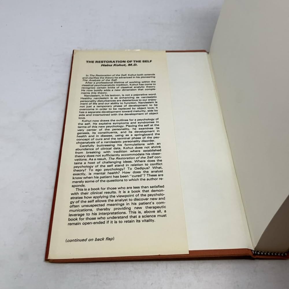 Amazon | The Restoration of the Self | Kohut, Heinz | Psychoanalysis