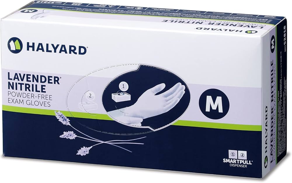 Amazon.co.jp: [ハリヤード] ラベンダー ニトリルグローブ スマート