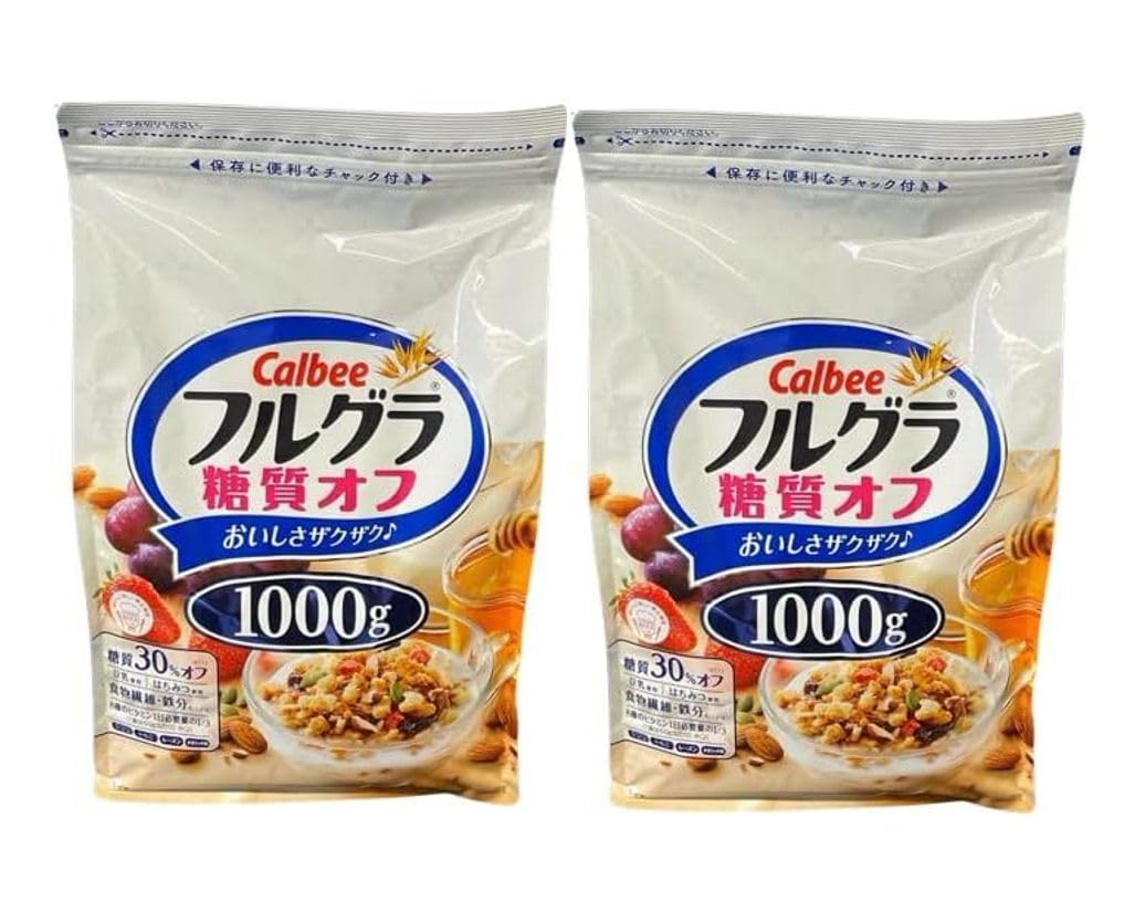 Amazon.co.jp: カルビー フルグラ 糖質オフ 1000g (2袋) : 食品・飲料
