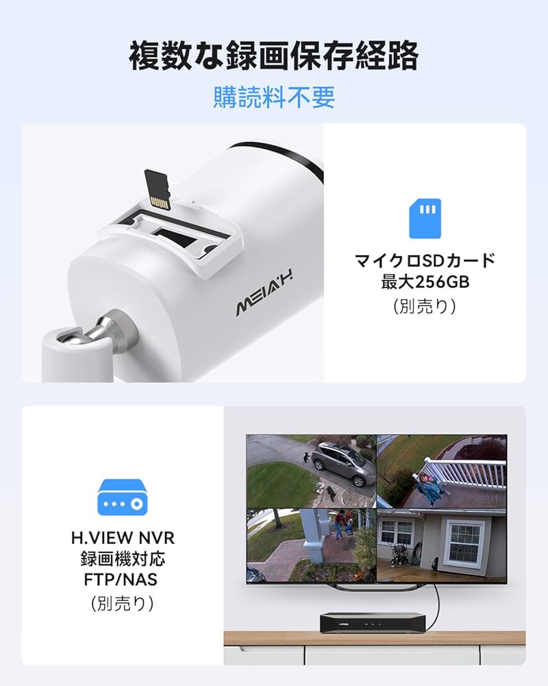 Amazon.co.jp: 【4K画質・フルカラー撮影・双方向音声】H.View 防犯