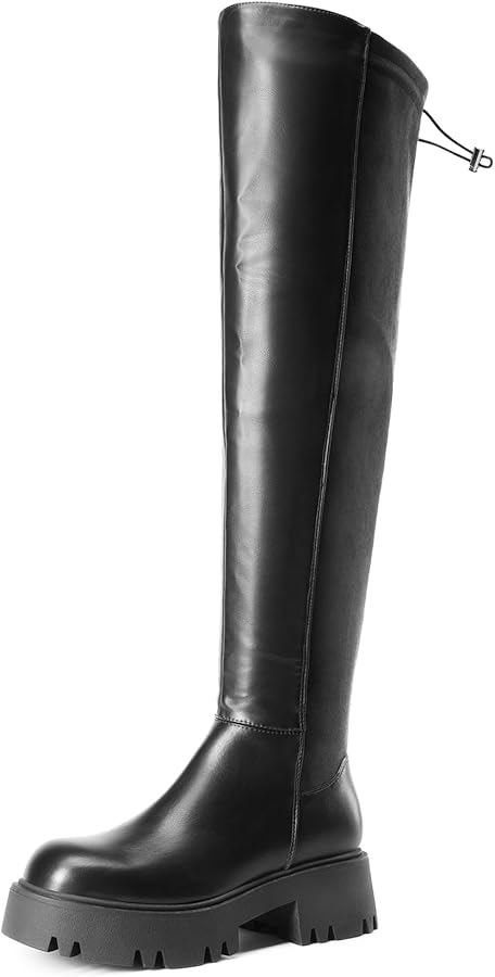 Amazon.com | DREAM PAIRS Women's Platform Over The Knee Boots Lug