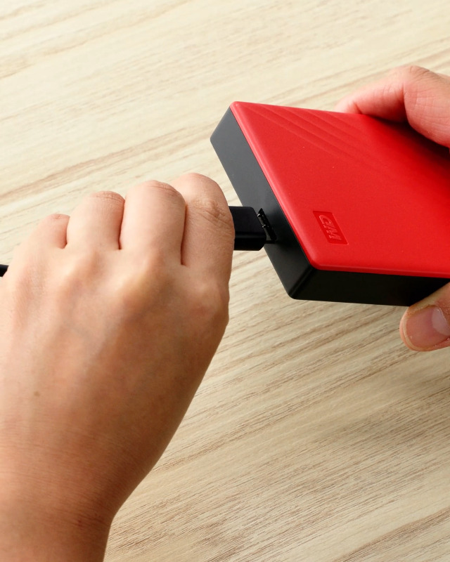 Amazon | WD ポータブルHDD 5TB USB3.0 レッド My Passport 暗号化