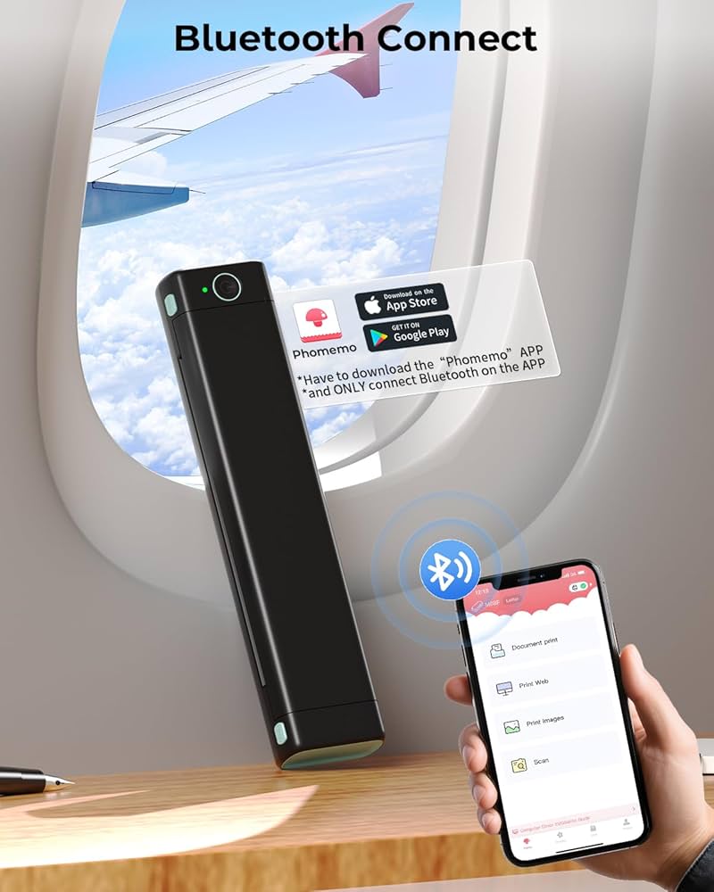 Amazon.co.jp: Phomemo M08F モバイルプリンター 無線サーマル