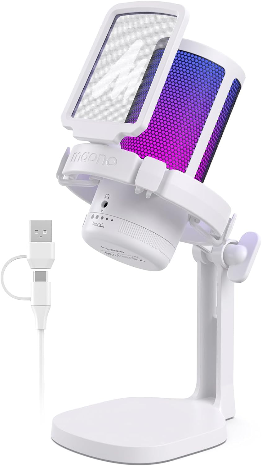 Amazon.co.jp: MAONO USB コンデンサーマイク ゲーミングマイク ノイズ