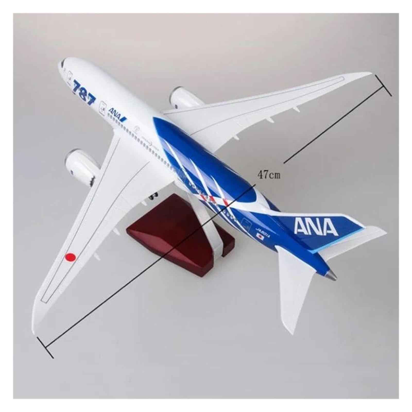 Amazon.co.jp: 静的航空機モデル 47cm 1/130 日本ANA787航空機モデル