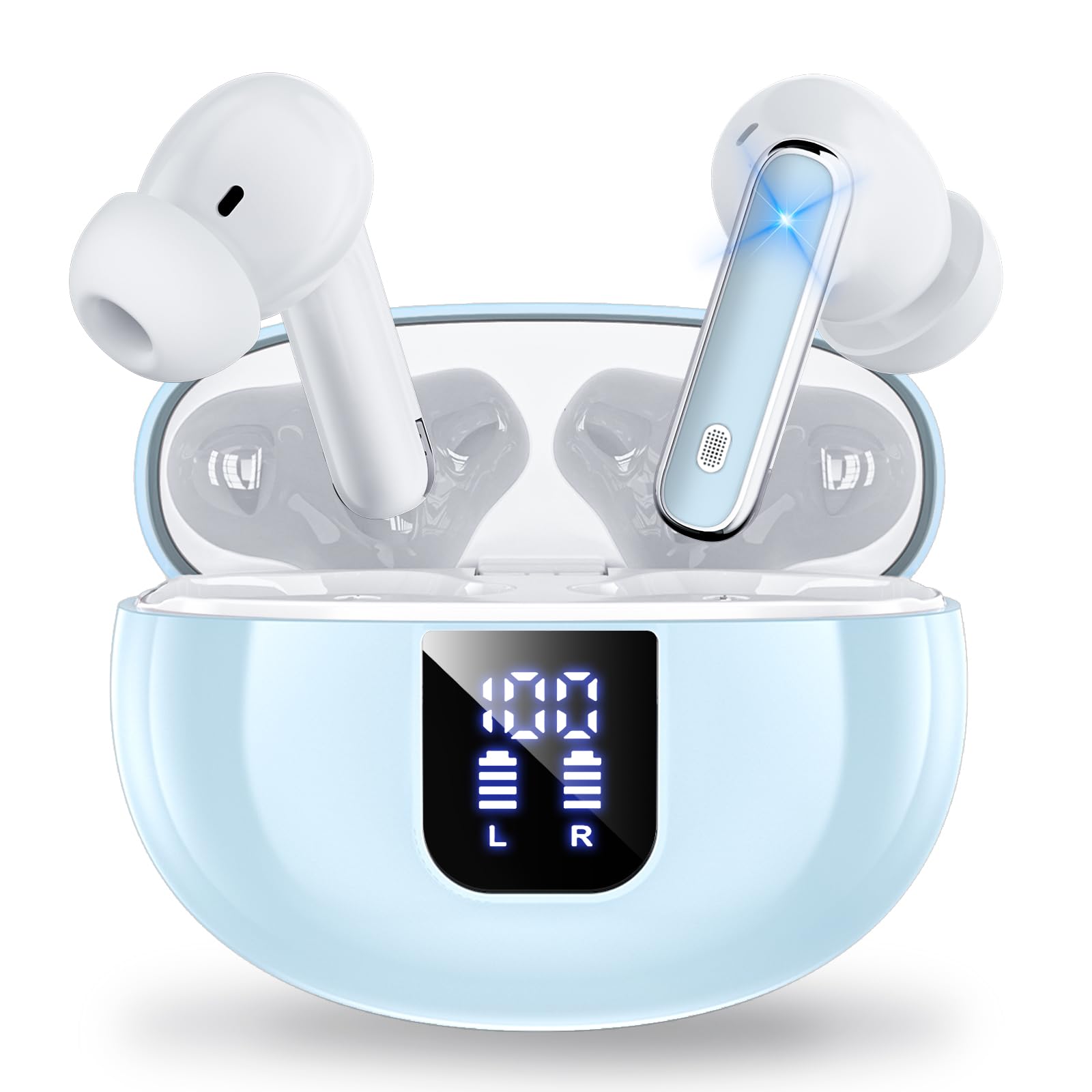 Amazon.co.jp: イヤホン Bluetooth ワイヤレスイヤホン AIスマート