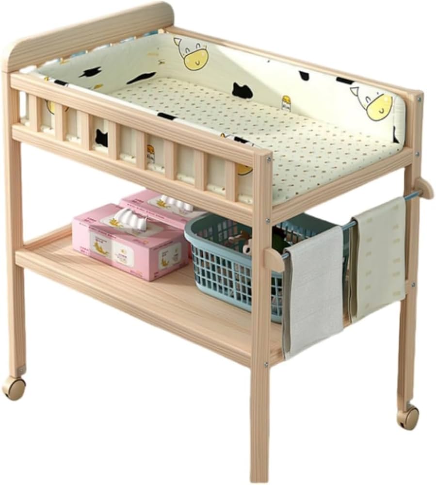 Amazon.co.jp: TIMDU オムツ交換台 無垢材 おむつ替え台 多色赤ちゃん