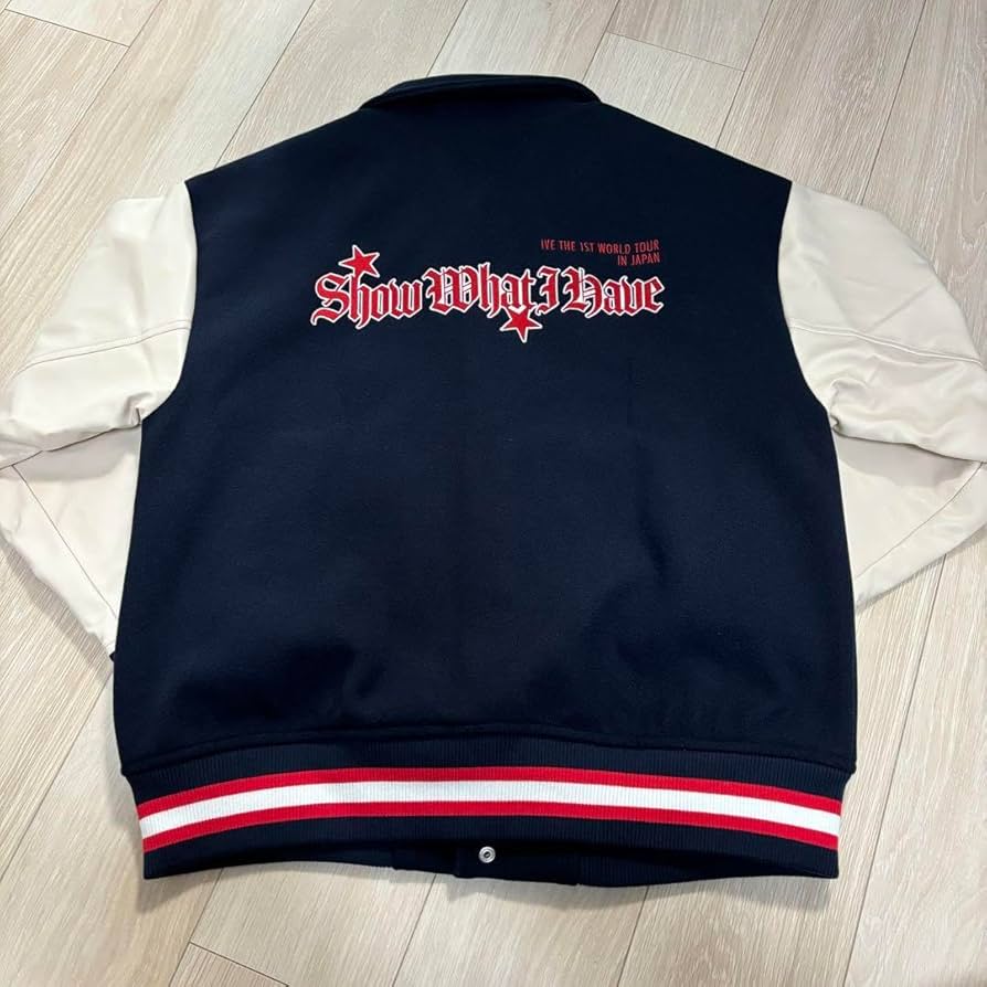 Amazon.co.jp: IVE スタジャン Mサイズ グッズ 上着 洋服 アウター