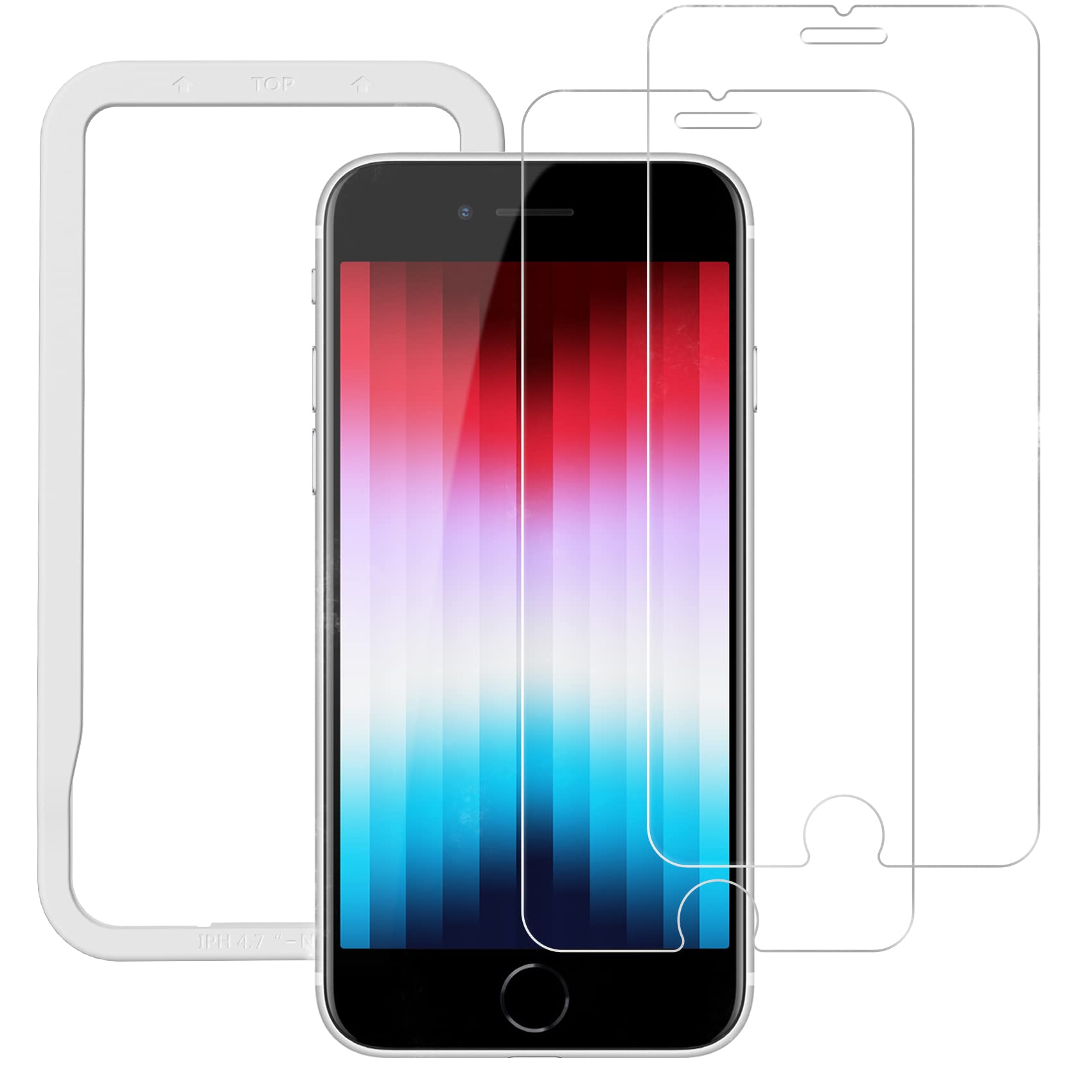 Amazon | NIMASO ガラスフィルム iPhone SE3 用/iPhone SE2 用/iPhone