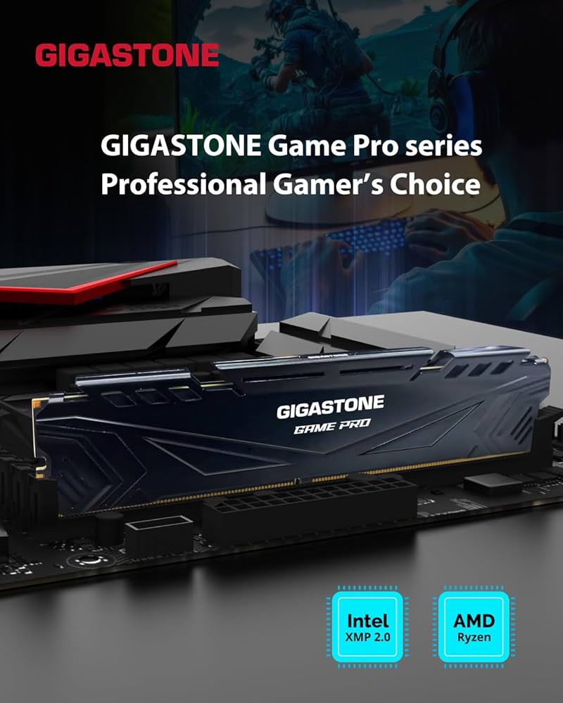 Amazon.co.jp: 【メモリ DDR4】GIGASTONE Game PRO 16GBx2枚 (32GB Kit