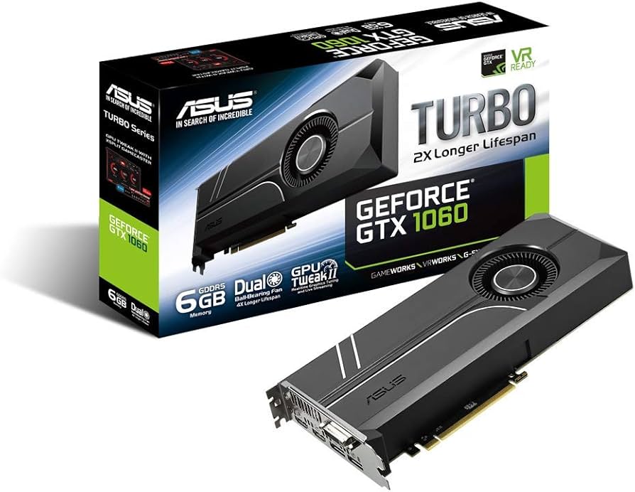 Amazon.com: ASUS Geforce GTX 1060 6GB Turbo Edition VR Ready Dual