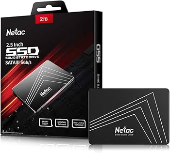 Netac SATA SSD 2TB, Internal Solid State Drive SATAIII 6Gb/s 2.5