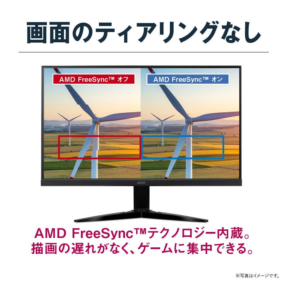 Amazon.co.jp: Acer ゲーミングモニター KG251Qbmiix 24.5インチ 応答