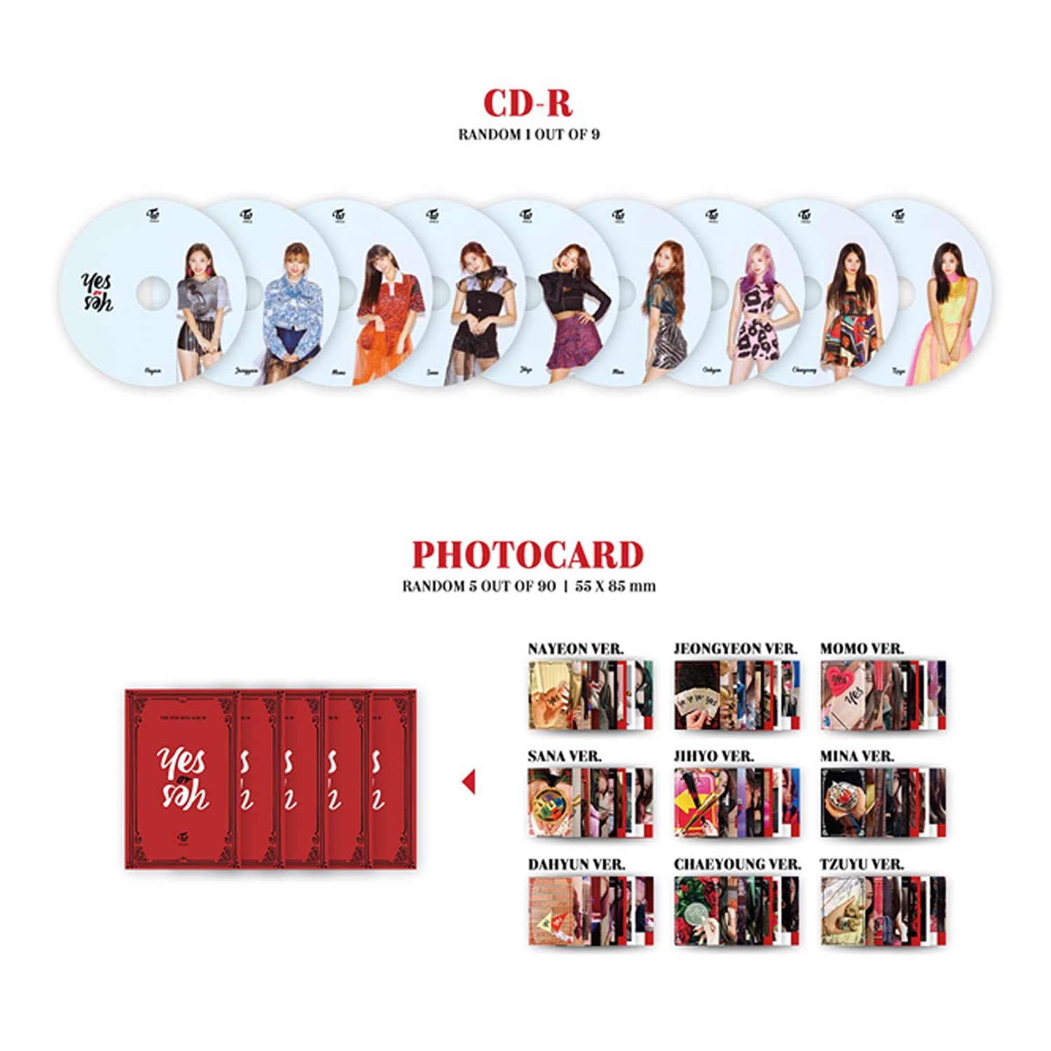 Amazon.co.jp: TWICE - ミニ6集アルバム[YES or YES] (A Ver.) フォト