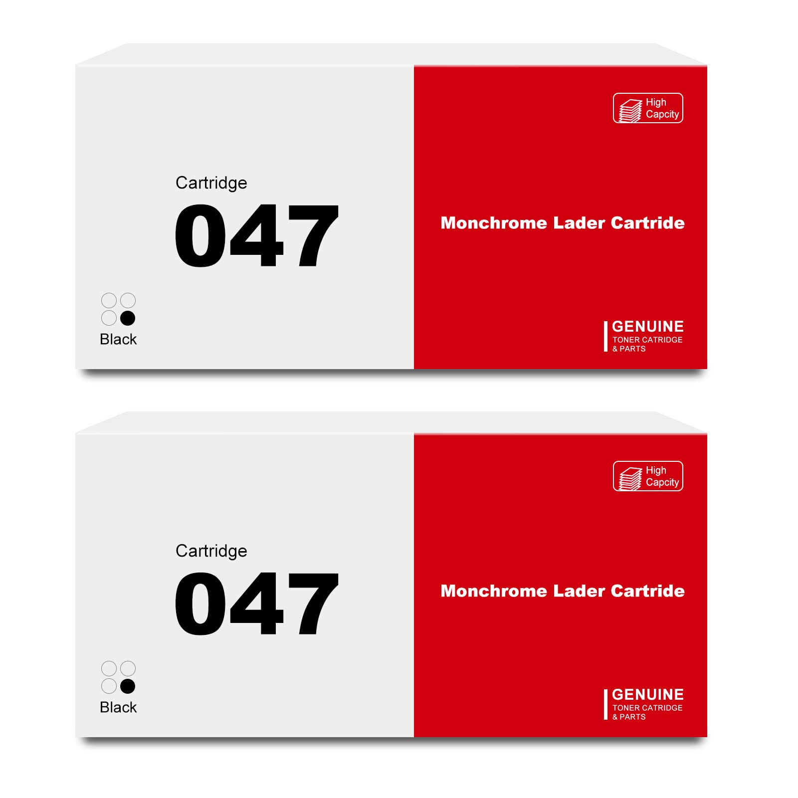 Amazon.co.jp: 047 ブラックトナーカートリッジ 2個パック Canon CRG