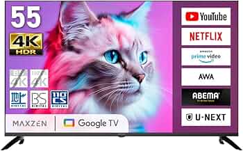 Amazon | MAXZEN テレビ 55型 Googleテレビ 55インチ グーグルテレビ