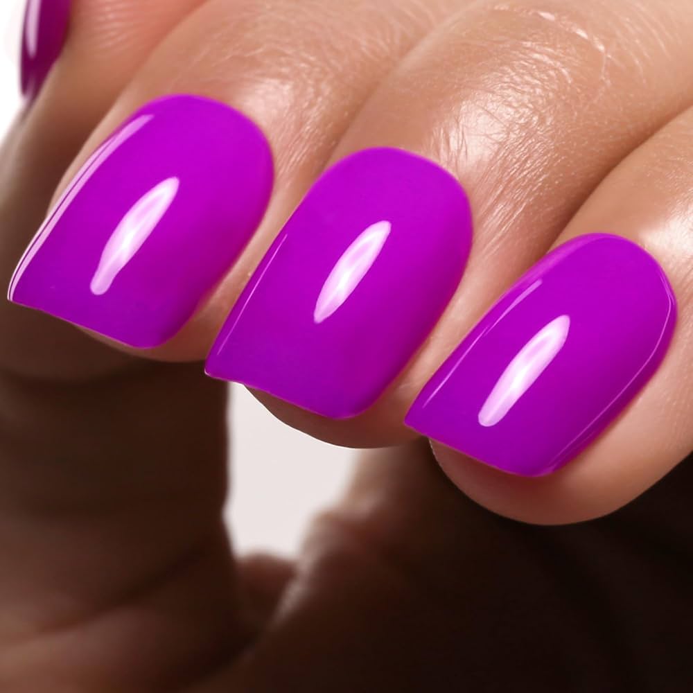 Amazon.com : Ozzeal Neon Gel Polish,0.5 Fl Oz Neon Purple Gel Nail