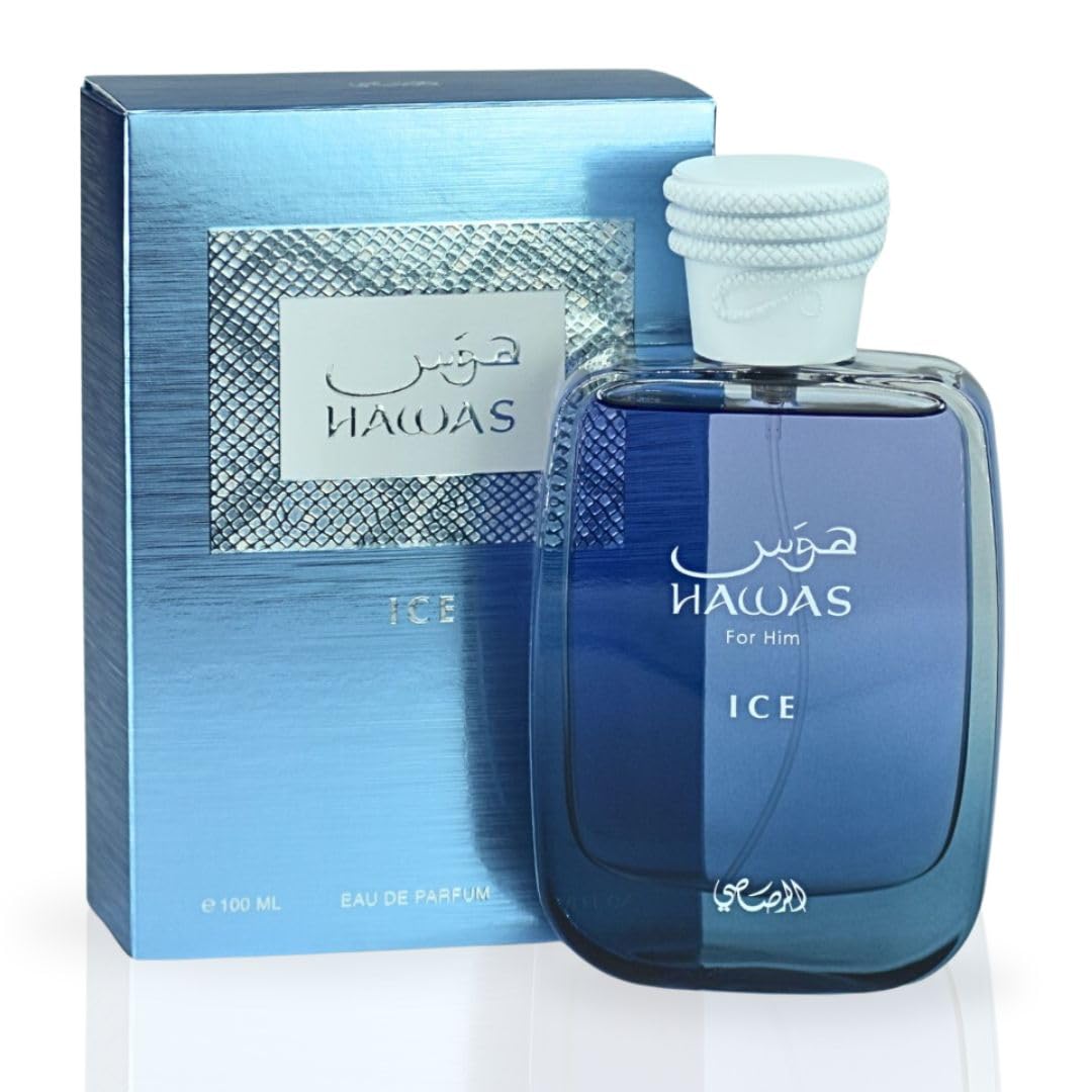 Amazon.com: RASASI Hawas Ice EDP 100 毫升(3.5 盎司)| 持久、精緻