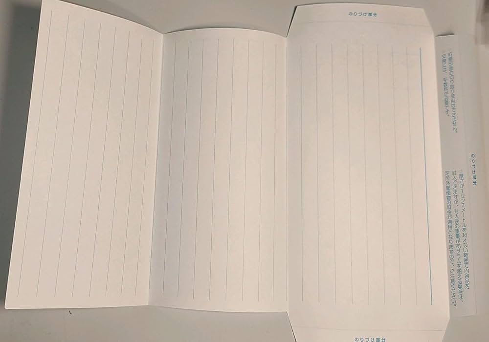 Amazon.co.jp: 新料金 85円 ミニレター 郵便書簡 10枚組 折り曲げ