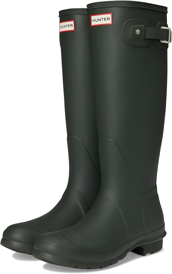 Amazon.com | Hunter Womens Original Tall Boots Dark Green,9 Medium