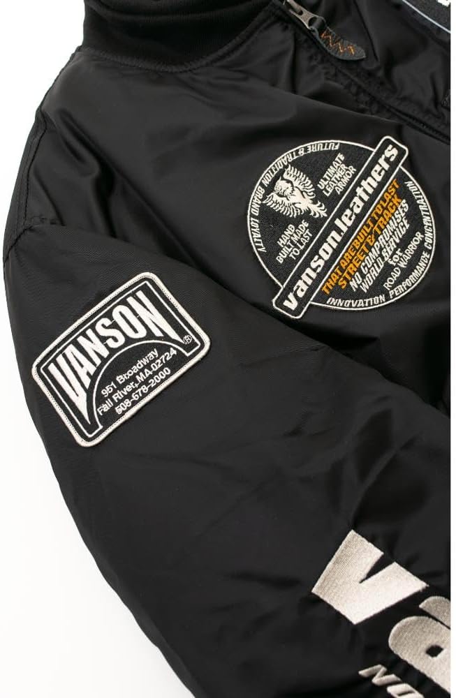 Amazon.co.jp: [バンソン] VSE25102W バイクウェア MA-1 ナイロン