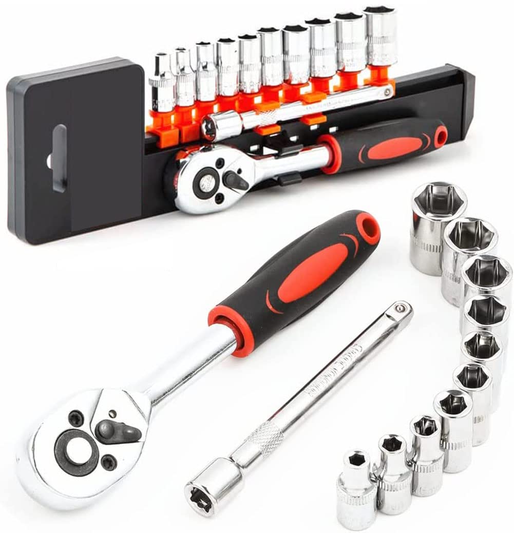 Amazon.co.jp: ソケットレンチセット ラチェットハンドル 六角ソケット