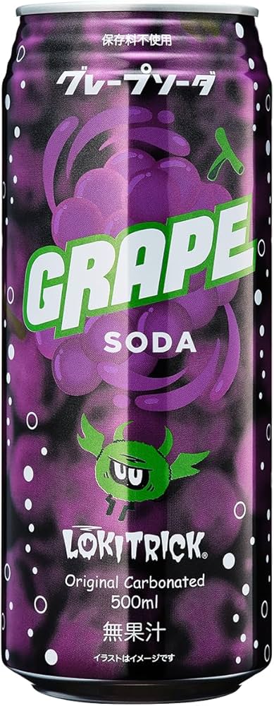 Amazon.co.jp: ロキトリック グレープソーダ 500ml ×24本 [炭酸飲料