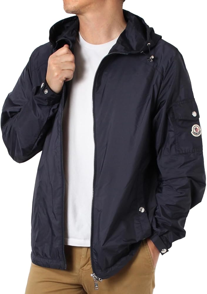 Amazon | [モンクレール] メンズ ETIACHE ナイロンブルゾン【ネイビー