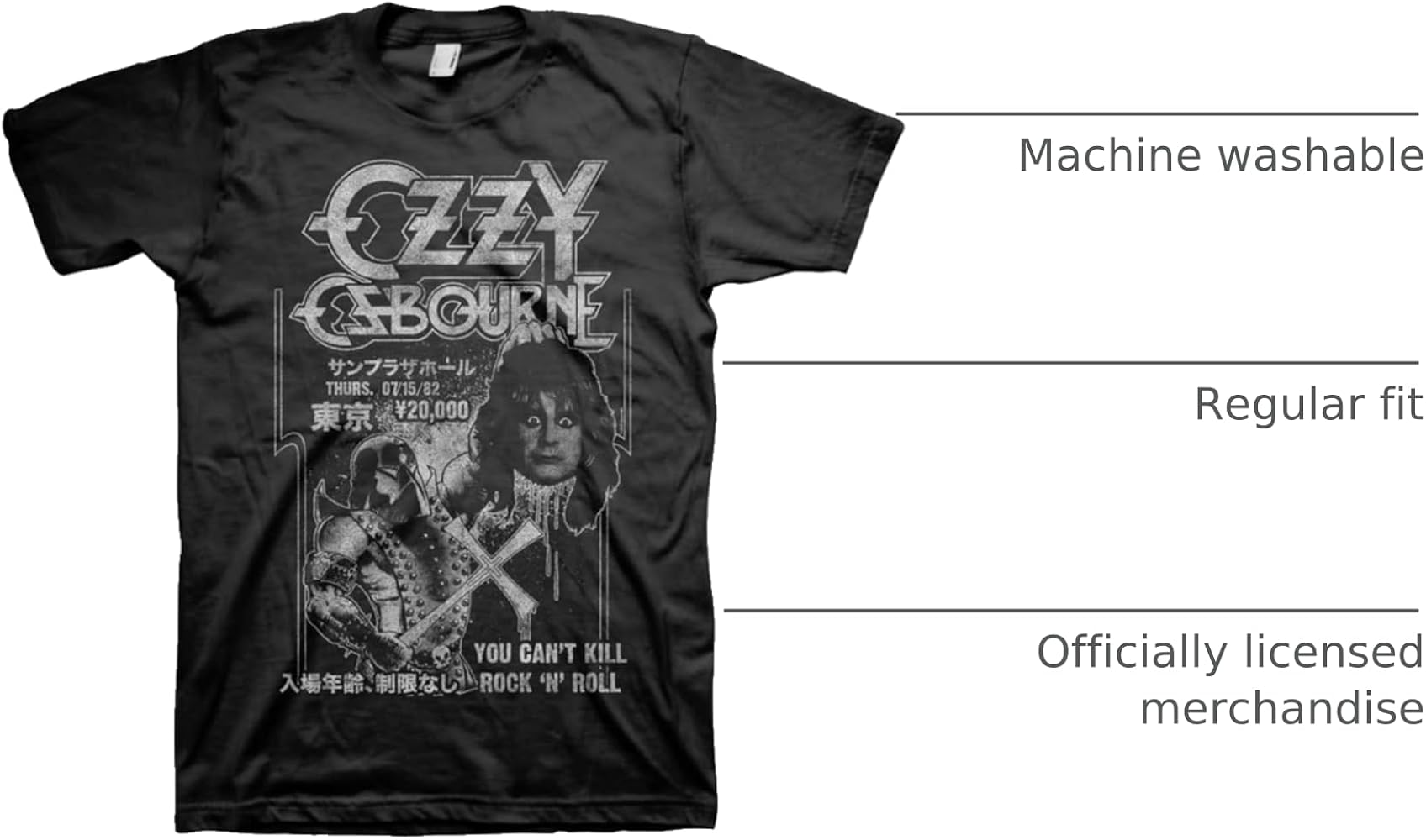 Amazon.com: Merch2rock Ozzy Osbourne Men's Executioner Japan Logo