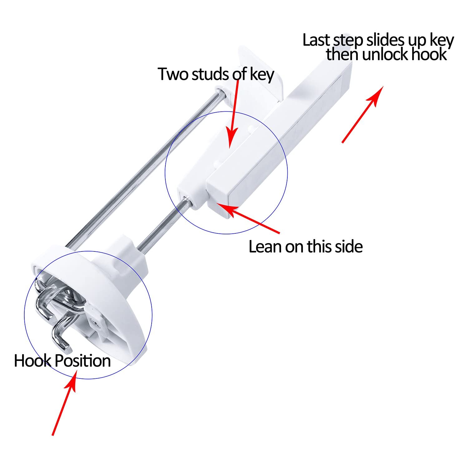 XCHTX Theft Protection Stop Lock Magnetic Key,Magnet Key Metal
