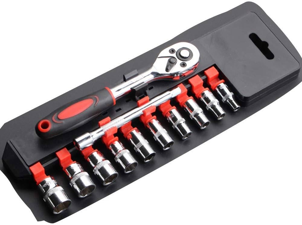 Amazon | ZT-TTHG ソケットセットは、4分の1小ラチェットハンドルは