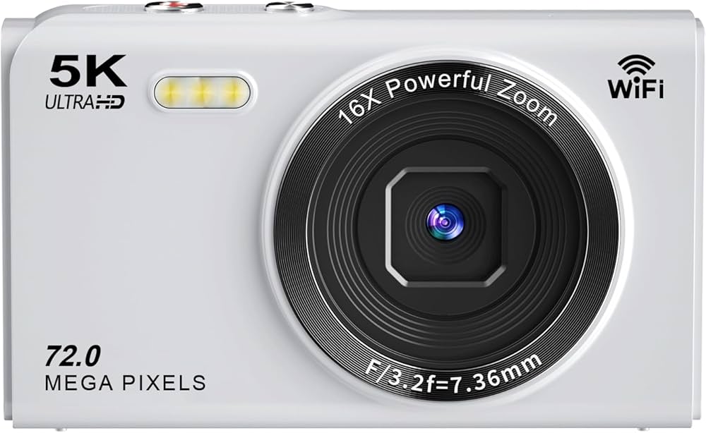 Amazon | YULINJIA デジタルカメラ 5K デジカメ スマホに送れる WIFI