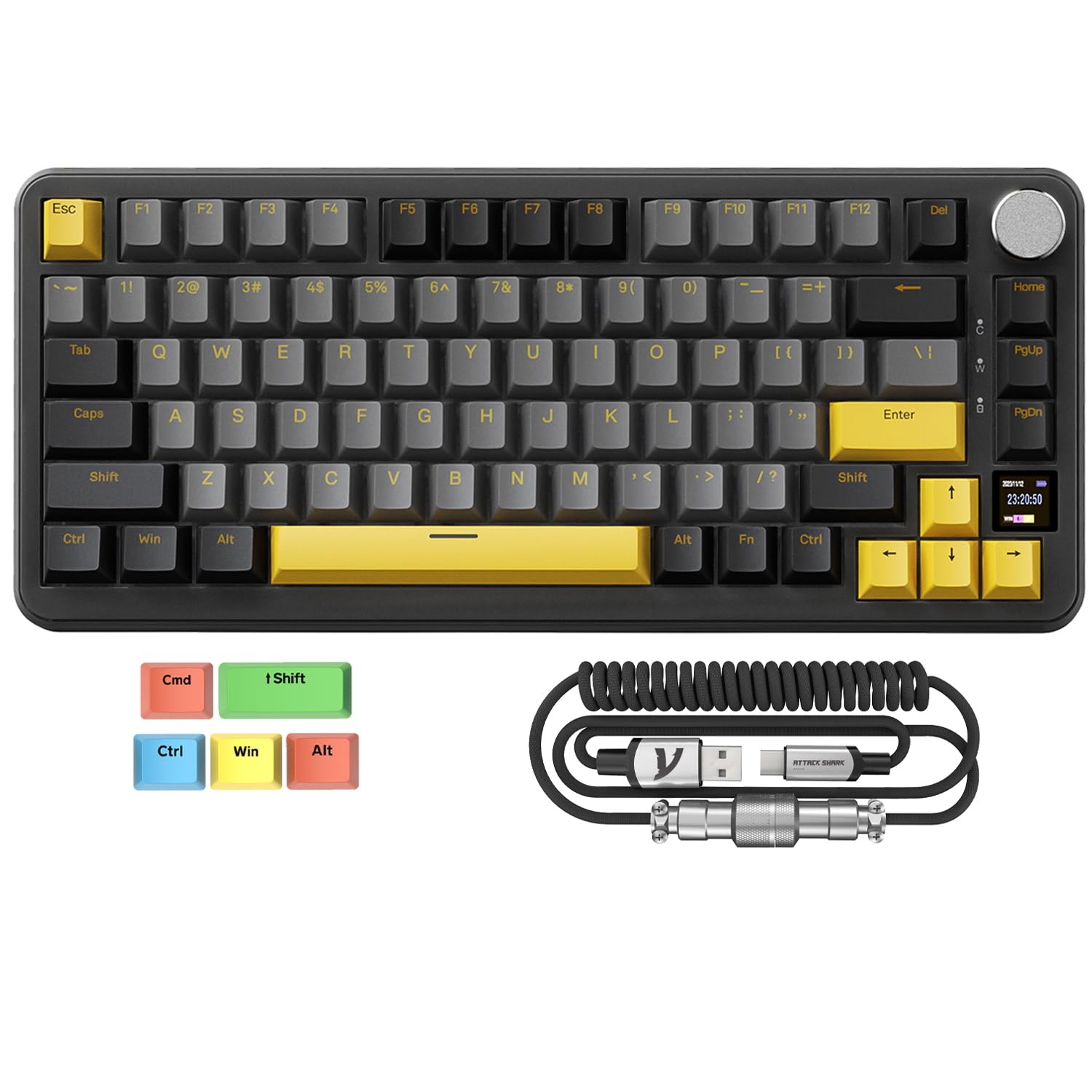 Amazon | ZIYOU LANG×ATTACK SHARK X85PRO ゲーミングキーボード 3