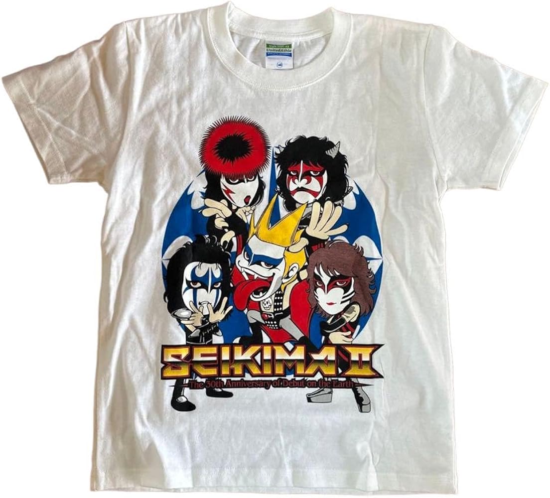 Amazon | 聖飢魔II 地球デビュー30周年 再集結 Tシャツ 白 140 1 | T