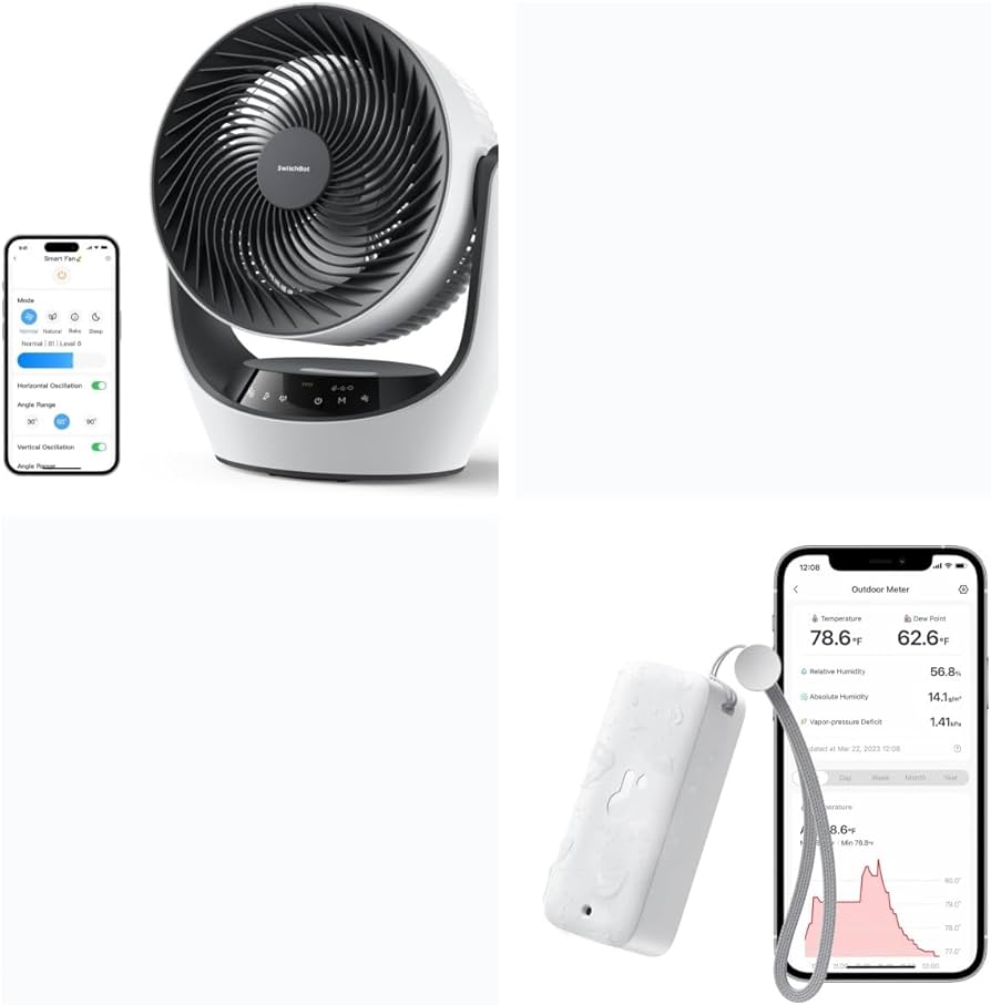 Amazon.com: SwitchBot Air Circulator Fan and Indoor Outdoor