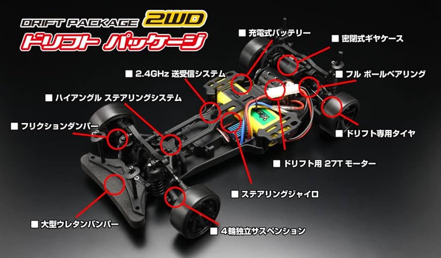 Amazon.co.jp: ヨコモ ドリフトパッケージ PANDEM GR スープラ 赤 2WD
