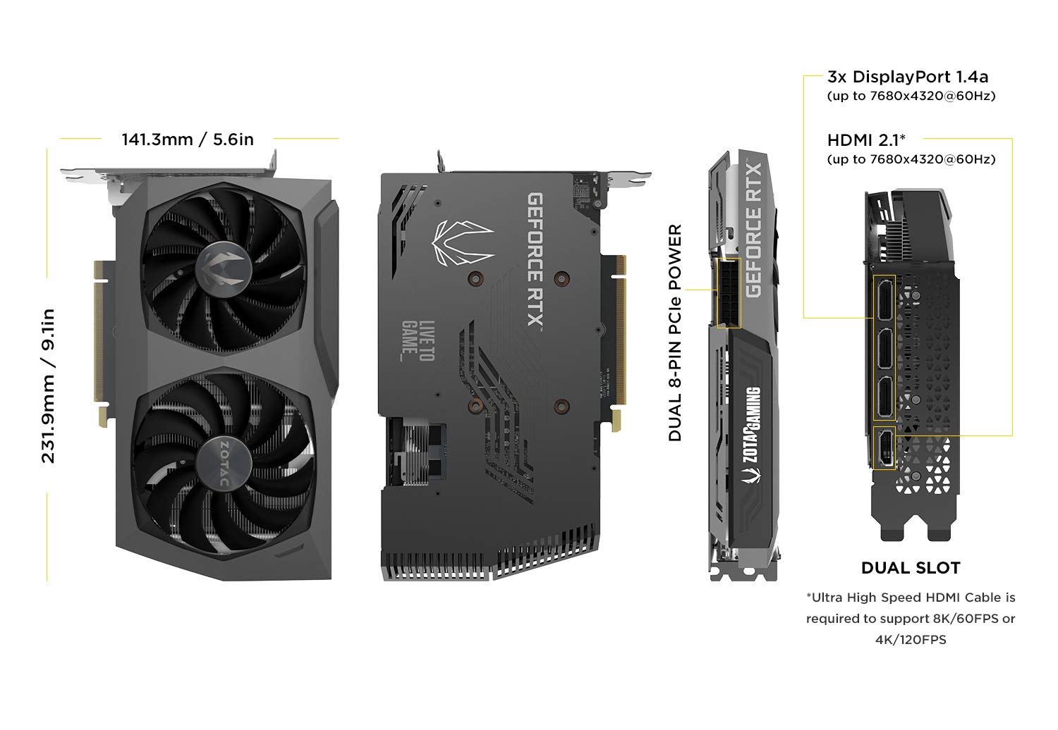 Amazon.com: ZOTAC Gaming GeForce RTX 3070 Twin Edge OC 8GB GDDR6