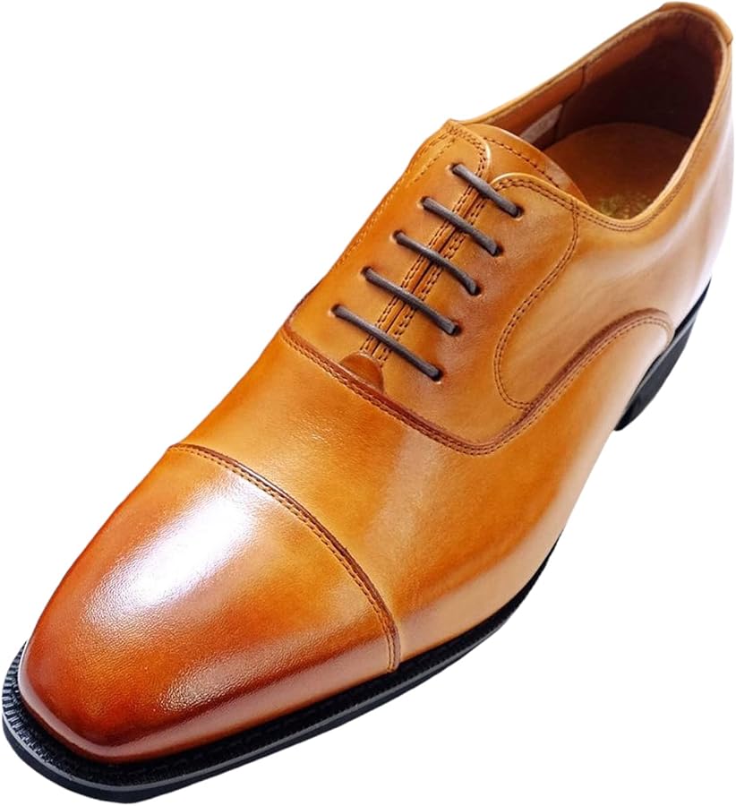 Amazon | [北嶋製靴工業所] ビジネス 1301 メンズ キャメル 23.5 cm