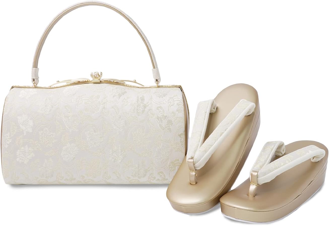 Amazon | [あめてまり] 草履 バッグ セット 礼装 レディース 日本製