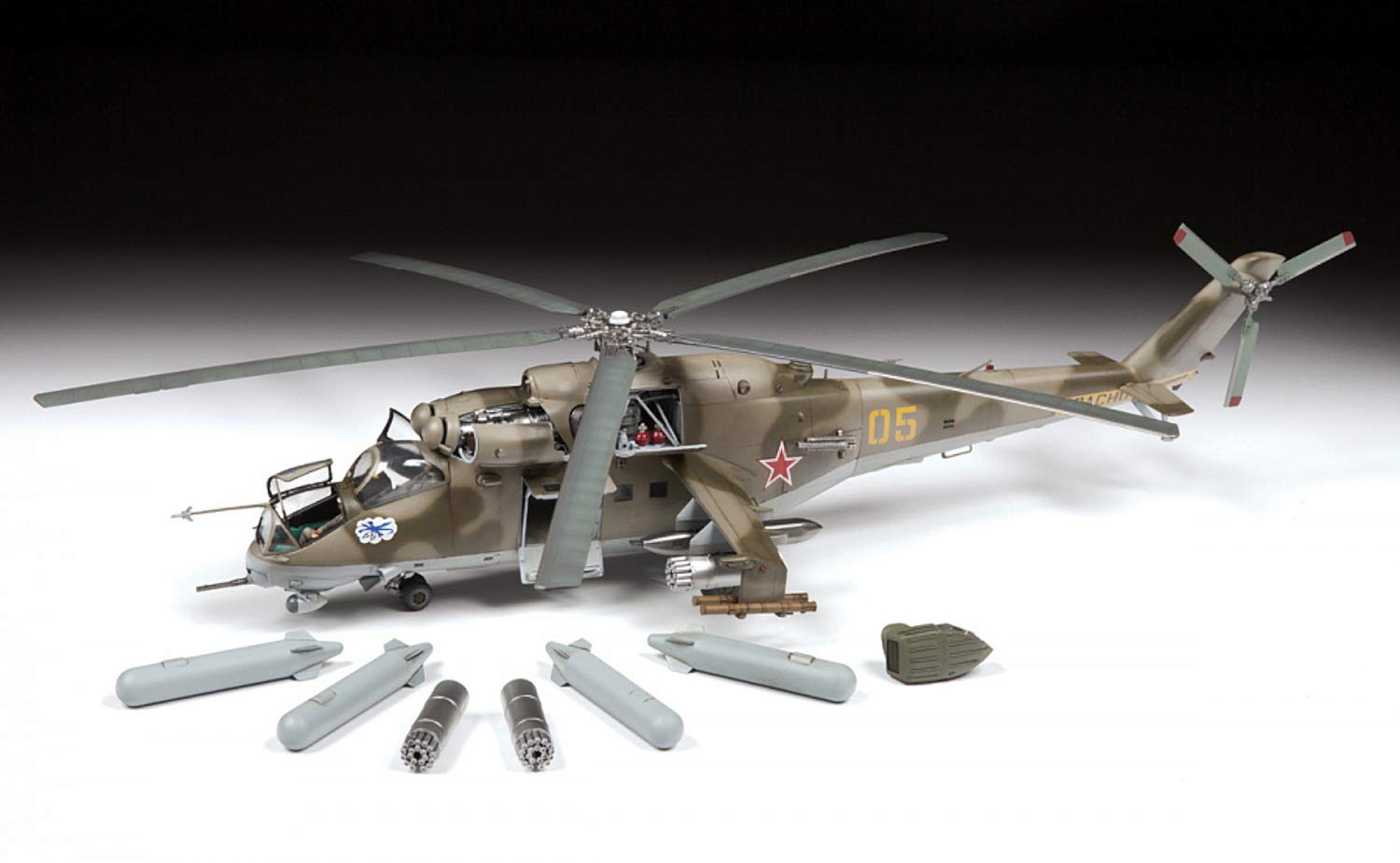 Amazon | ズベズダ 1/48 ソ連軍 MIL-Mi 24 V/VP 戦闘ヘリコプター