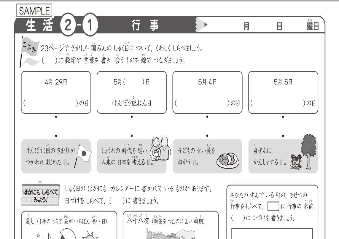 Amazon.co.jp: 小学生のための七田式学習「小学生プリント せいかつ1.2