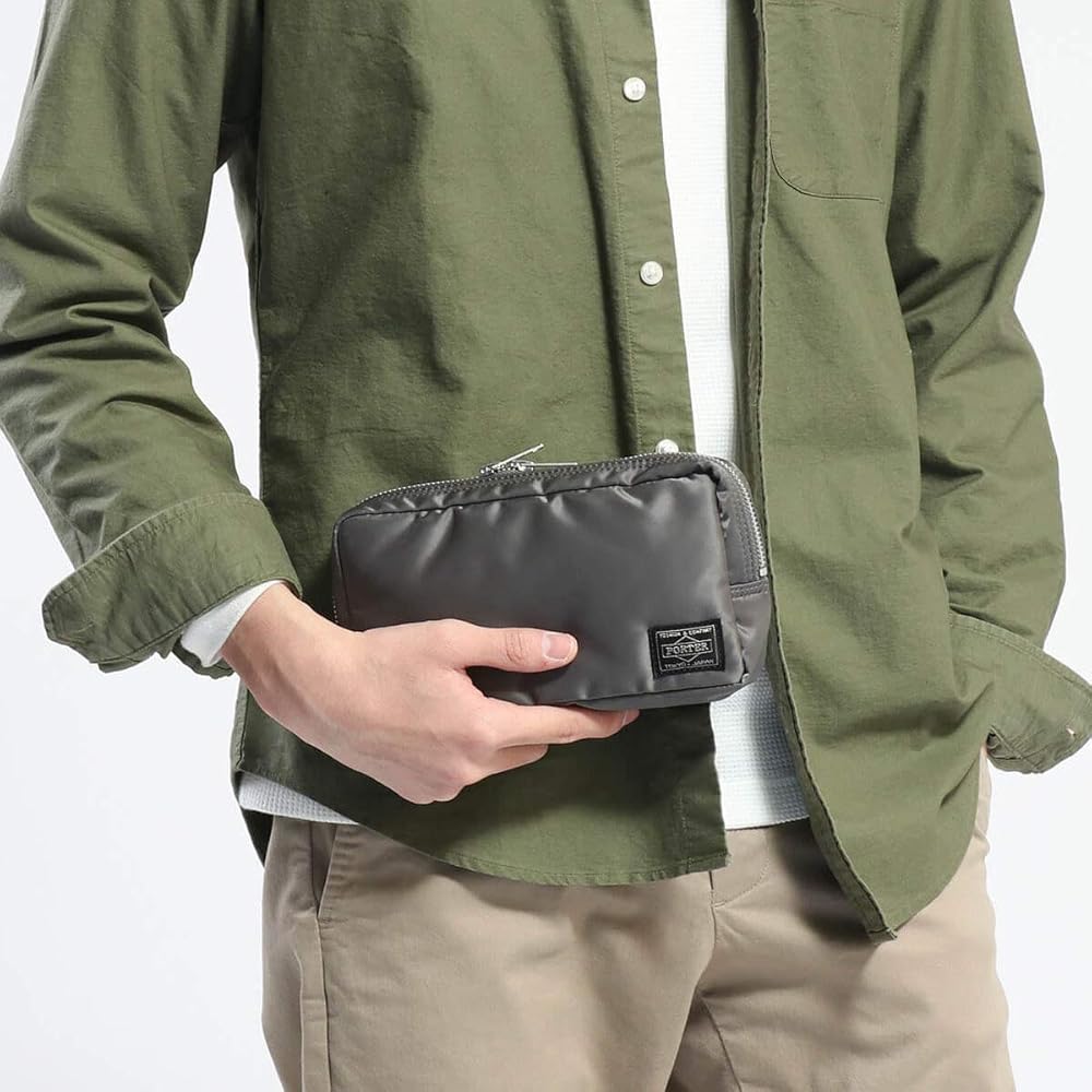 Amazon.com: Porter Tanker Pouch 622-67327 Silver Gray/11, silver